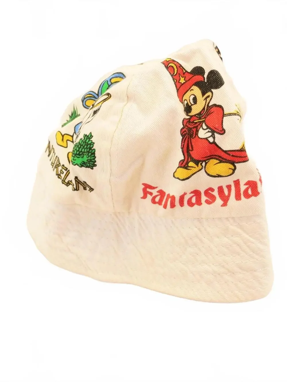 Kids Disney Tomorrowland Frontierland Adventureland Fantasyland Hat 1970s-80s - Picture 1 of 6